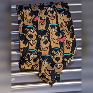 🤎 Scooby Doo Burgundy Tie 1997 Hanna Barbara Cartoon Network Vintage